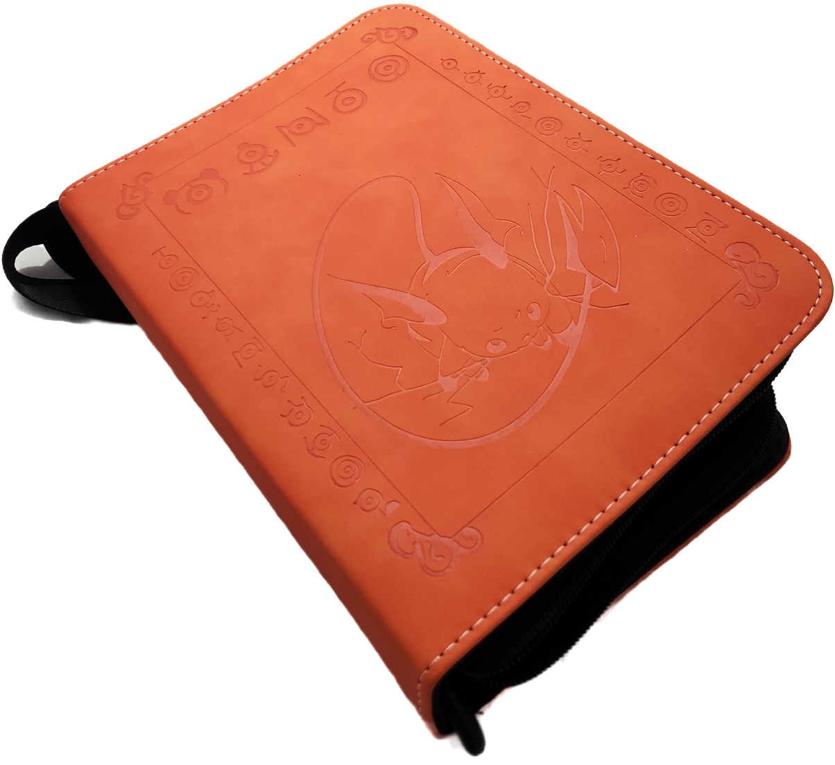 Pokémon Orange coloured Leather Binder- Raichu