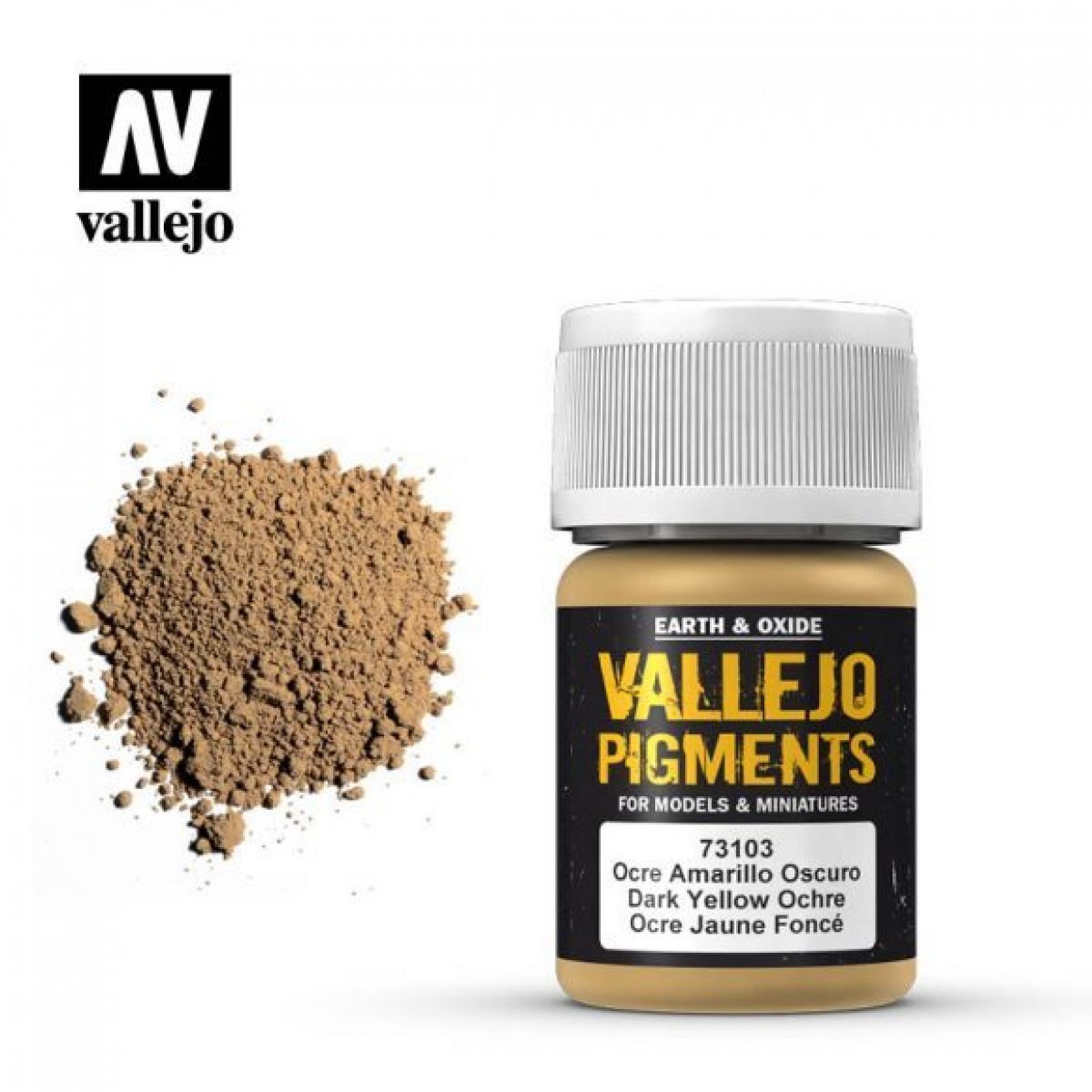 Vallejo - Pigments - Dark Yellow Ochre 30 ml