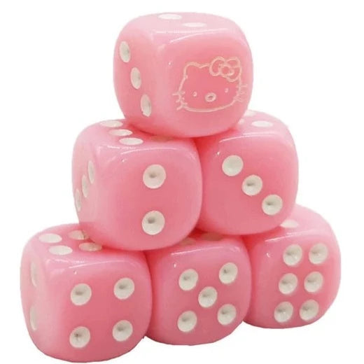 Hello Kitty Pink Dice (12 pack)