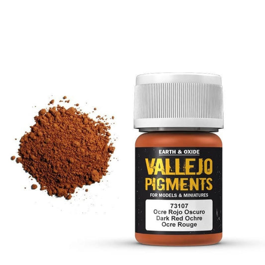 Vallejo - Pigments - Dark Red Ochre 30 ml