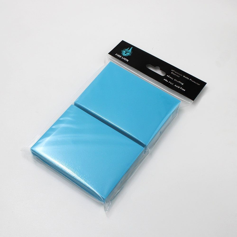 Fire Lion 100 Card Sleeves -Light blue